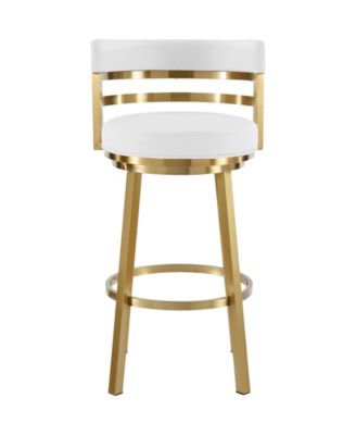 Madrid 26" Faux Leather Swivel Counter Stool