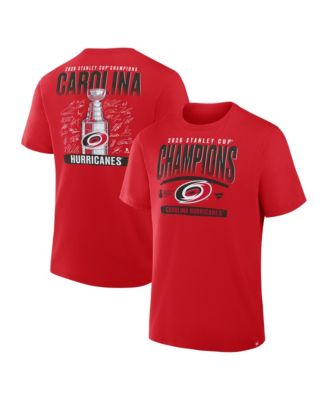 Men's Red Carolina Hurricanes 2026 NHL Stanley Cup Champions Signature Roster T-Shirt