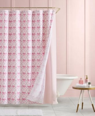Festive Bow Trellis Printed Shower Curtain, 72" x 72"