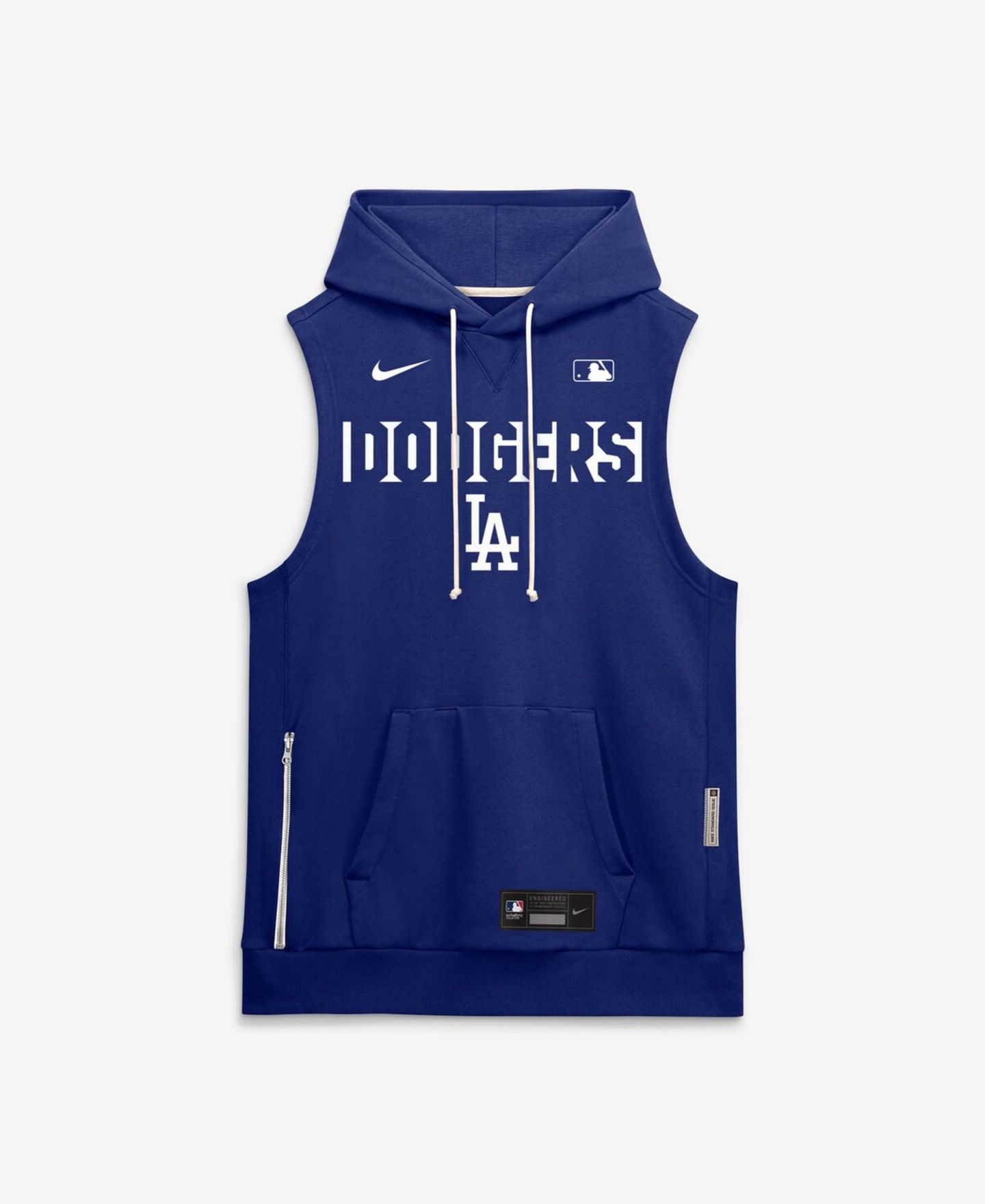 Мужское худи Nike Royal Los Angeles Dodgers Authentic Collection Standard Issue Dri-FIT Sleeveless — фото 4