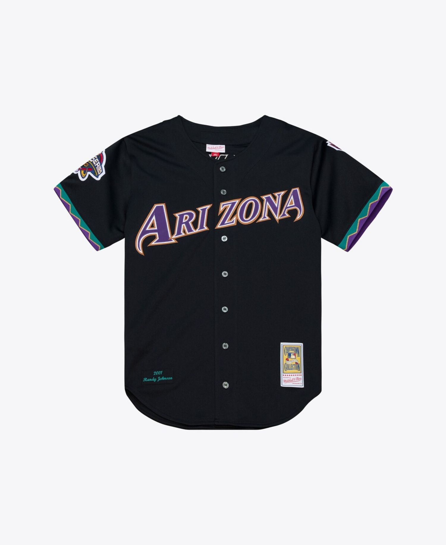 Men's Randy Johnson Black Arizona Diamondbacks 2001 Authentic Jersey
