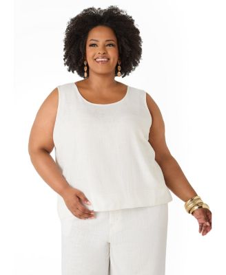 Women's Linen Blend Top