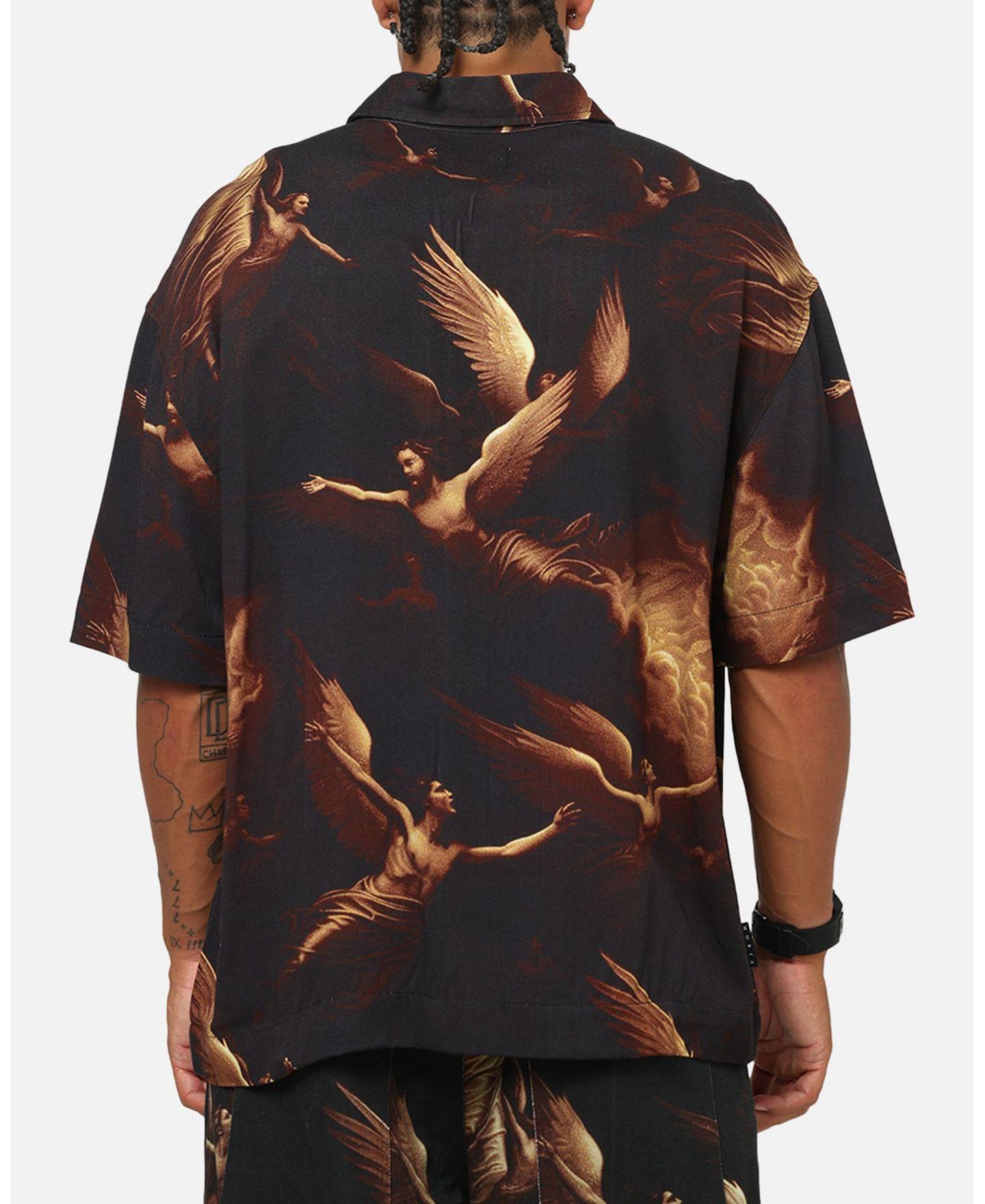 Мужская рубашка SAINT MORTA Rapture Button Up, цвет: Чёрный — фото 3