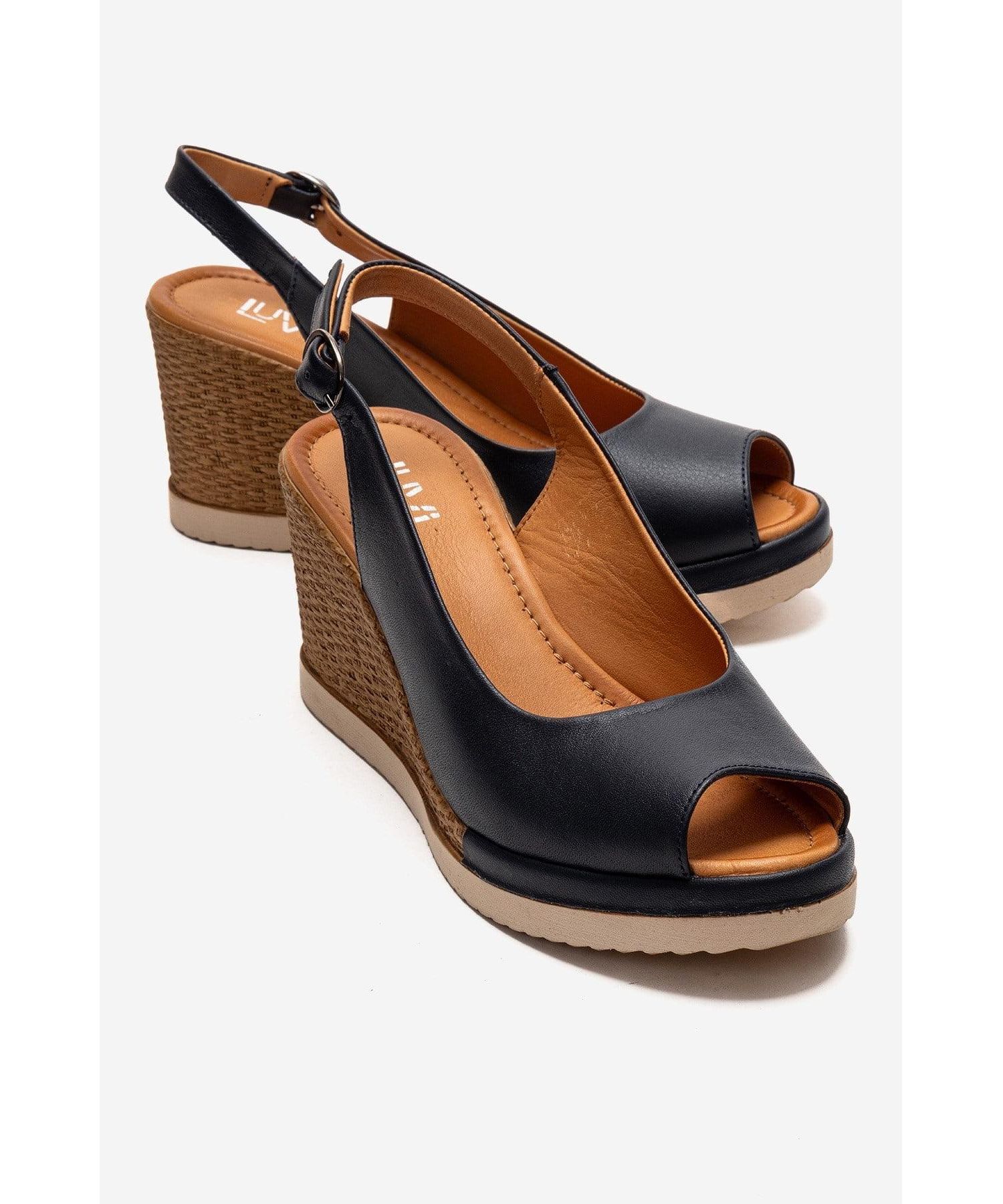 Women's Helina Leather Wedge Sandal