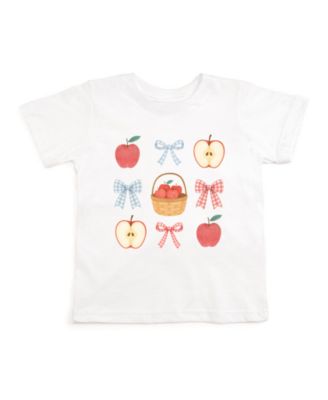 Toddler Girls Apple Picking Cutie Short Sleeve T-Shirt