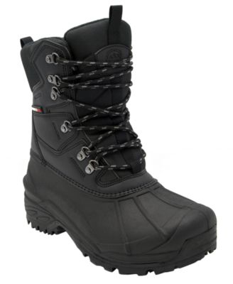 Men's Round-Toe Lace-Up Boots