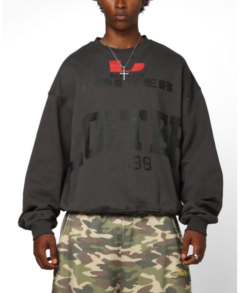 Мужской свитшот Loiter Champ Crewneck, цвет: Чёрный