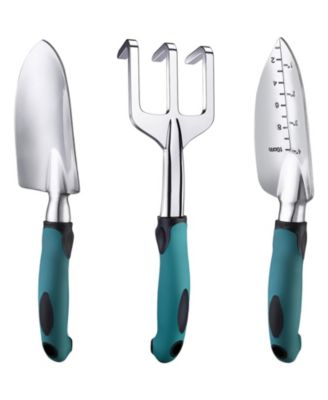 Garden Tools Set Aluminum Rubberized Handle Durable