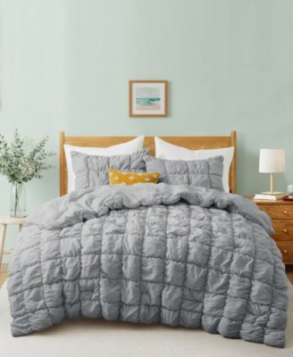 Modern Style Pintuck All-Season Comforter, Full/Queen