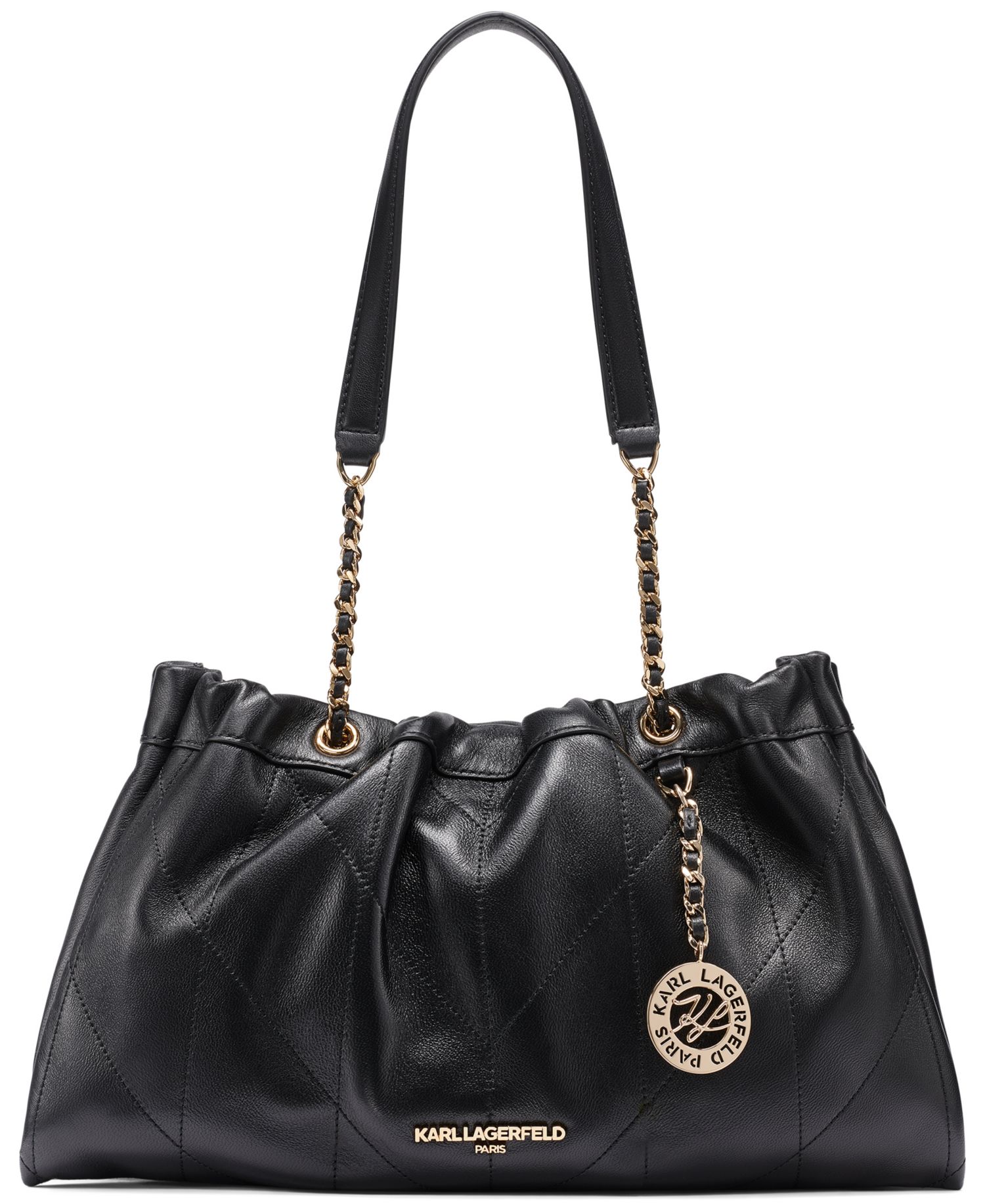 Amandine Leather Medium Shoulder Handbag
