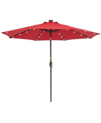 Enhance Your Outdoor Oasis With 9Feet LED Round Patio Umbrella - Stylish, Durable, And Sun-Protective