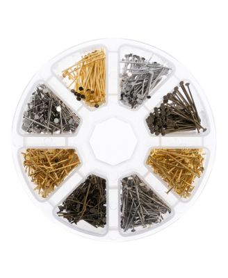 8-Slot Jump Rings Jewelry Findings Kit Assortment, 1200pieces