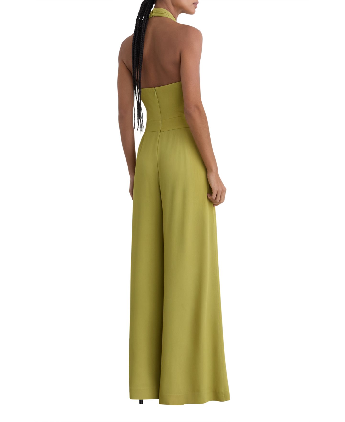 Женский комбинезон REISS Lainey Occasion Jumpsuit, цвет: Зелёный — фото 4