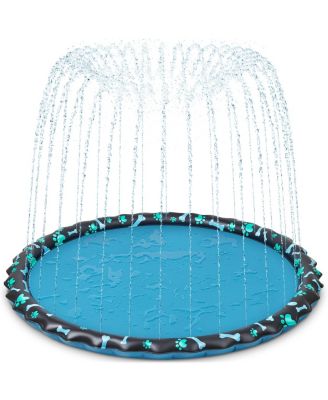 89'' Splash Pad Sprinkler Dogs Kids Outdoor Pool Yard
