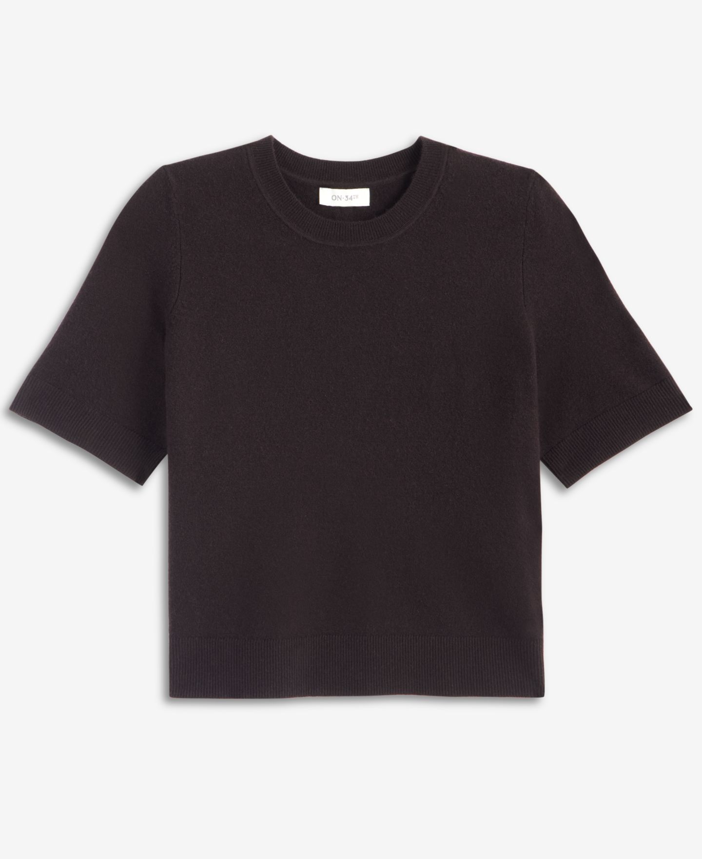 Женский свитер On 34th Short-Sleeve Easy Crewneck Sweater Tee, цвет: Ganache — фото 5