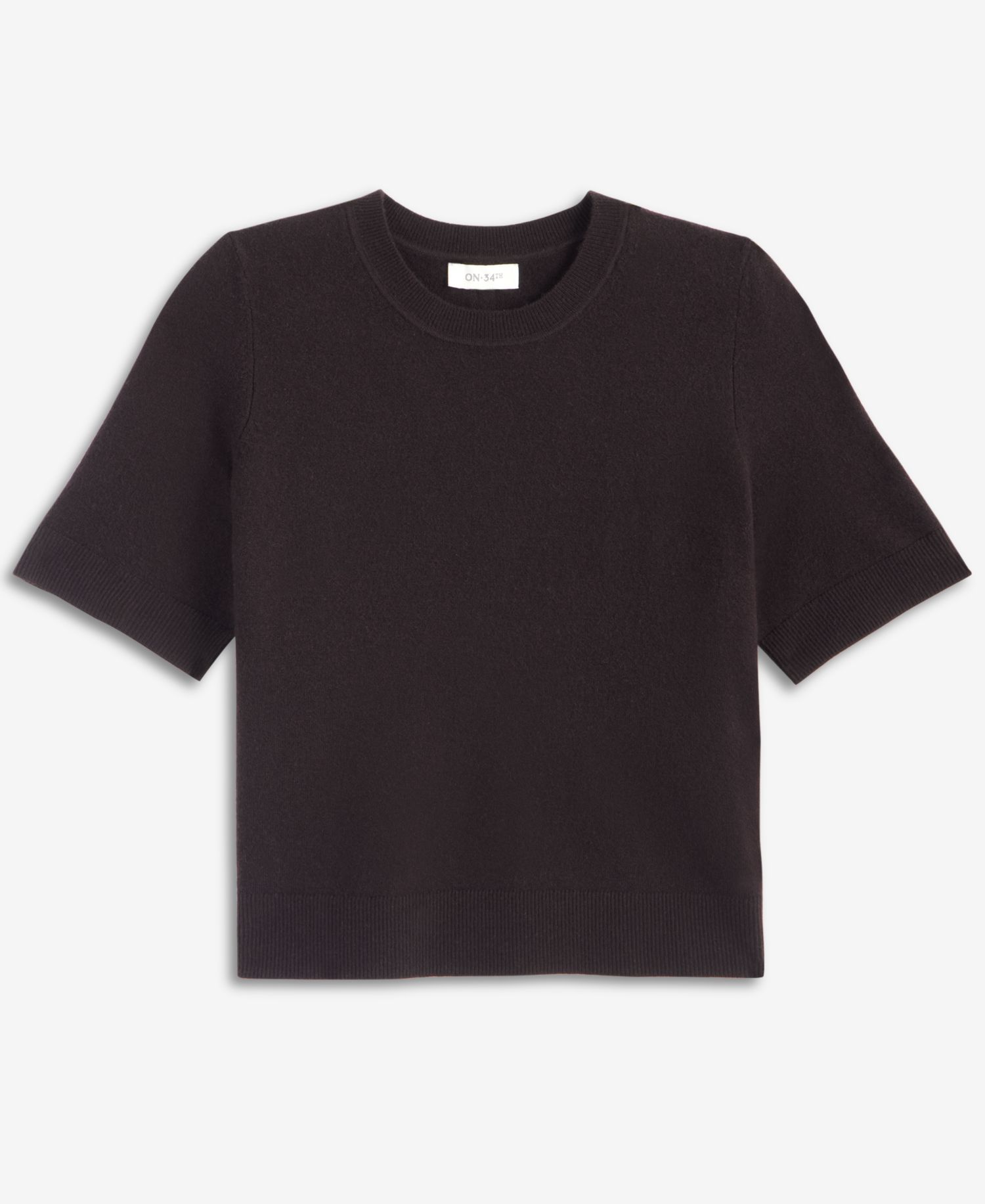 Women's Short-Sleeve Easy Crewneck Sweater Tee