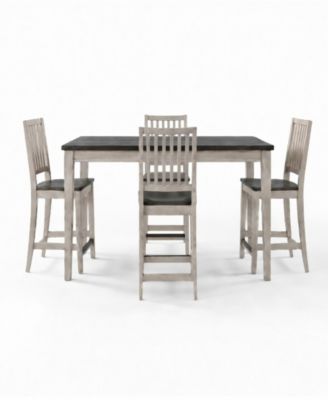 Dawnwood 5-Piece Wood Counter Height Dining Set