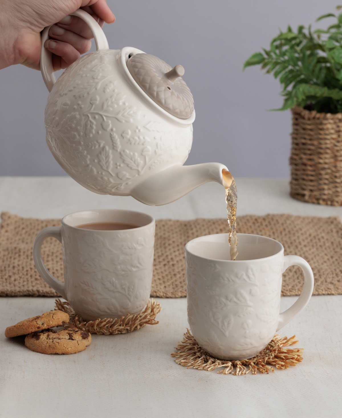 Price & Kensington Acorn 3-Piece Teapot Set