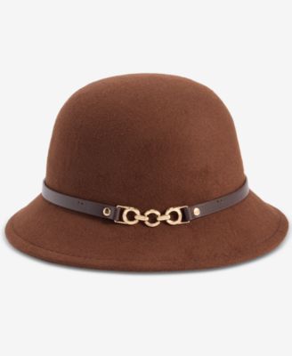 Horsebit Felt Cloche Hat