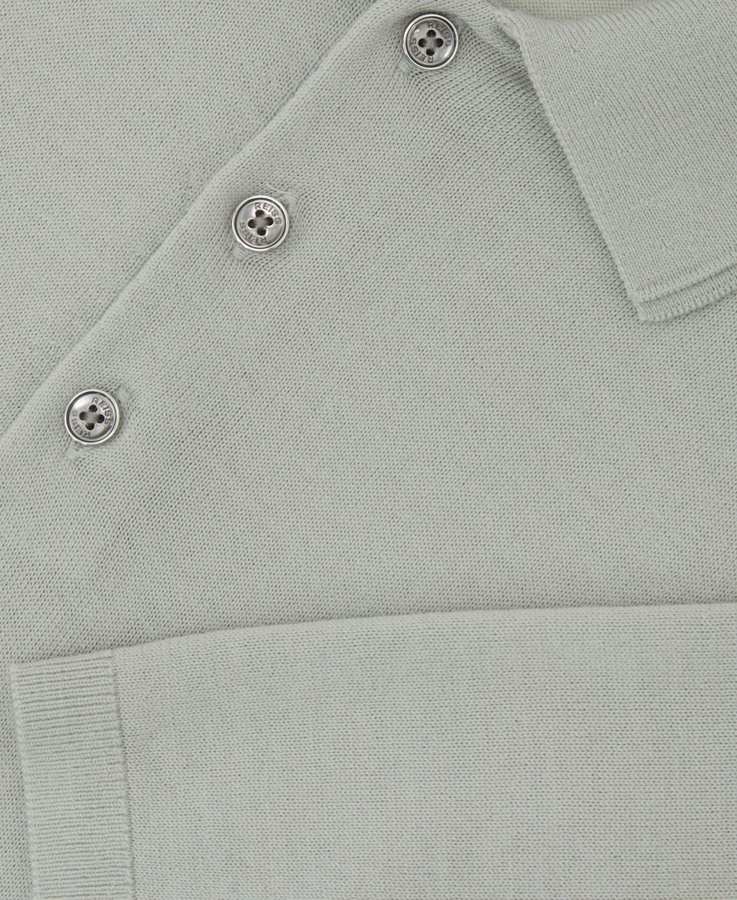 Men's Manor Half Button Merino Wool Polo Shirt