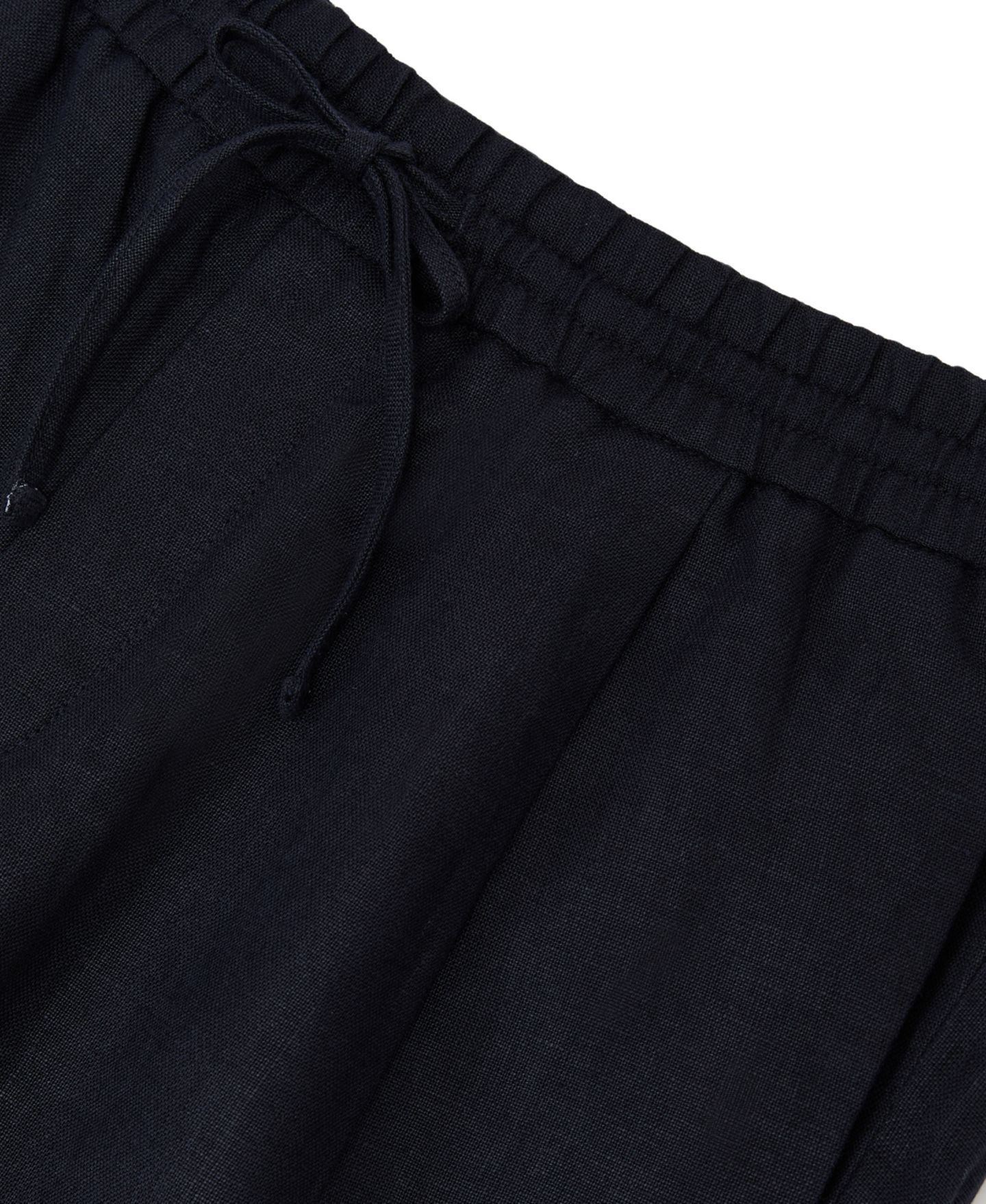 Мужские шорты REISS Barges Shorts Linen Drawstring, цвет: Тёмно-синий — фото 3