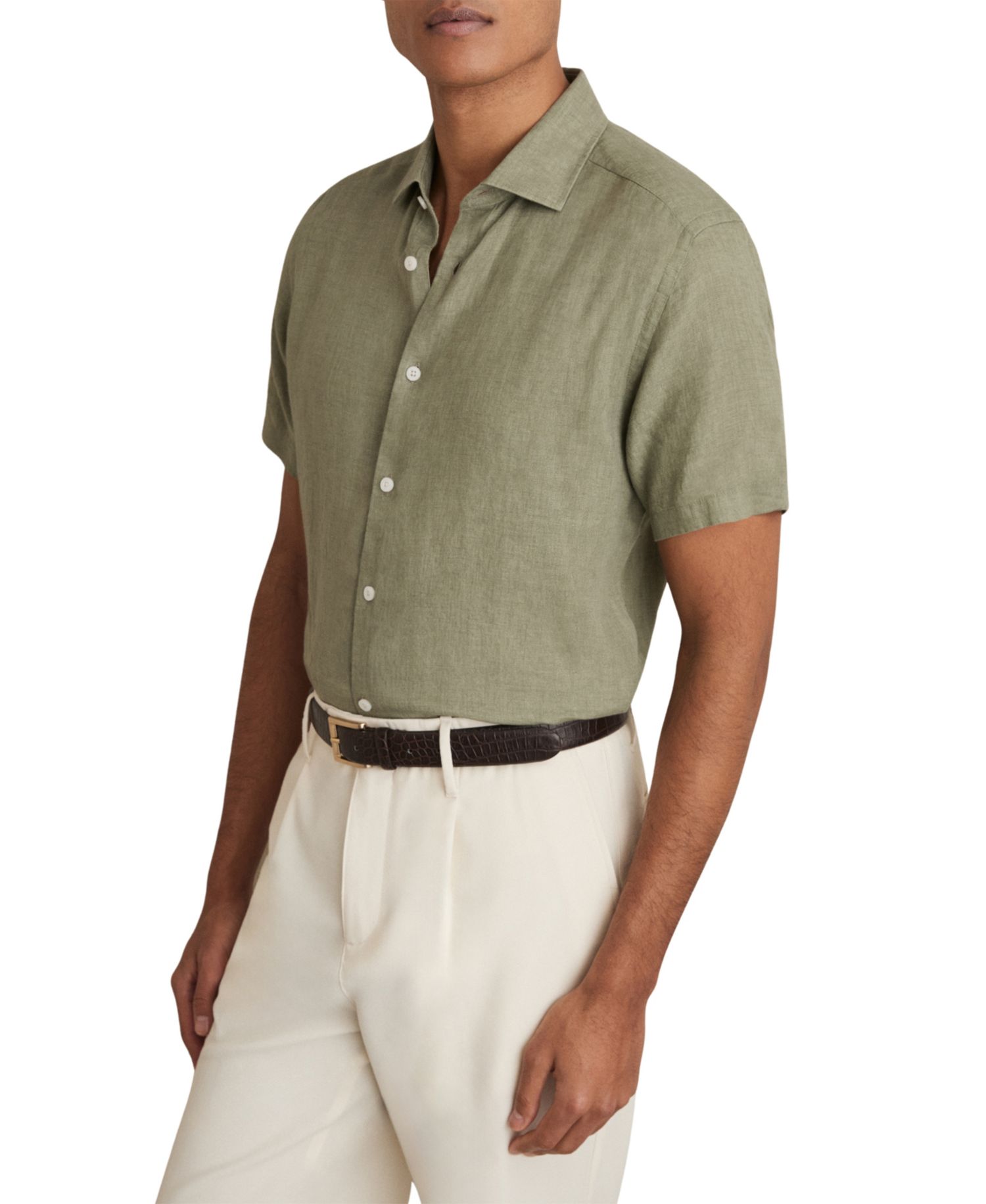 Men's Holiday Linen Shirt