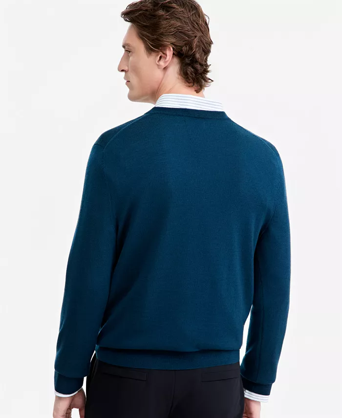 Men's Merino Wool Crewneck Sweater - thumbnail 3