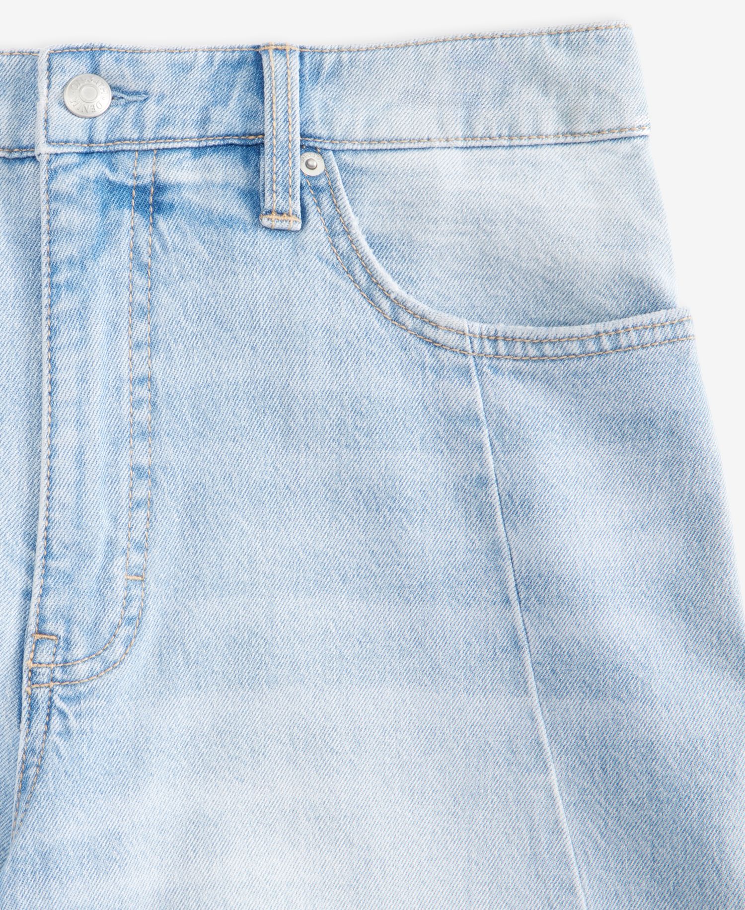 Women's High-Rise Twist Seam Wide-Leg Jeans, Regular & Short