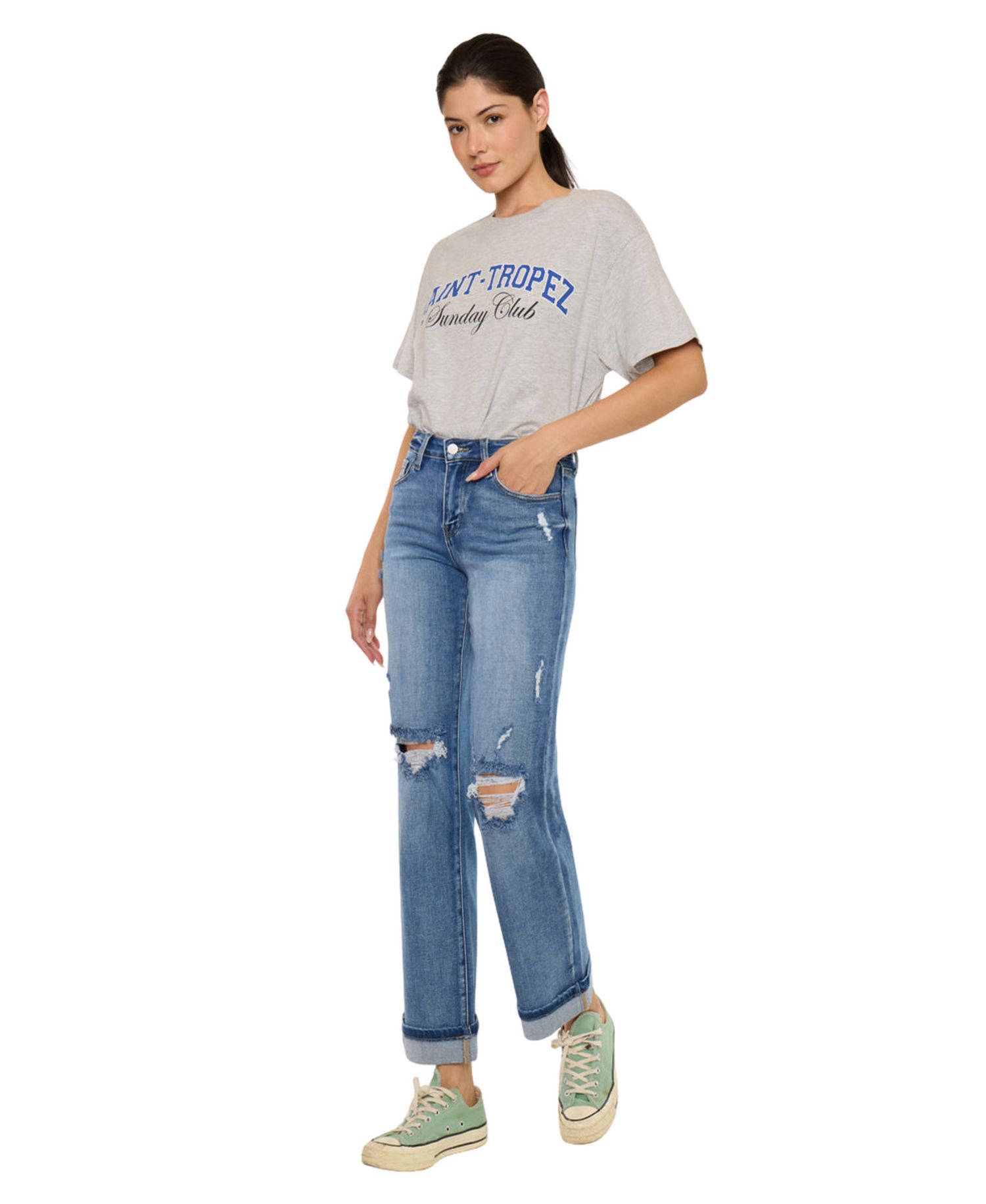 Women's Carrie Mid-Rise Straight Jeans