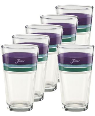 Lavender Bloom Tapered Cooler Glasses, Set of 6