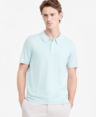Men's Merino Wool-Blend Regular-Fit Polo Shirt