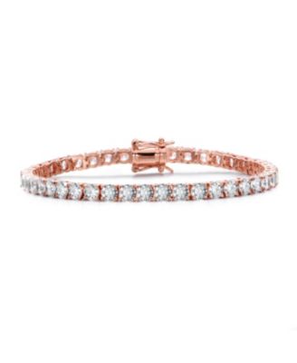 Elegant 4MM CZ Magnetic Lock Brilliant Tennis Bracelet