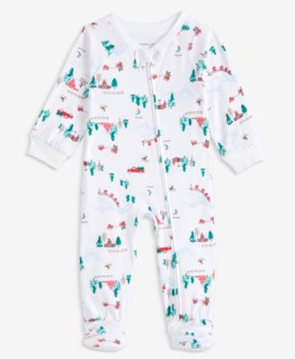 Holiday Village Infant Onesie Pajama
