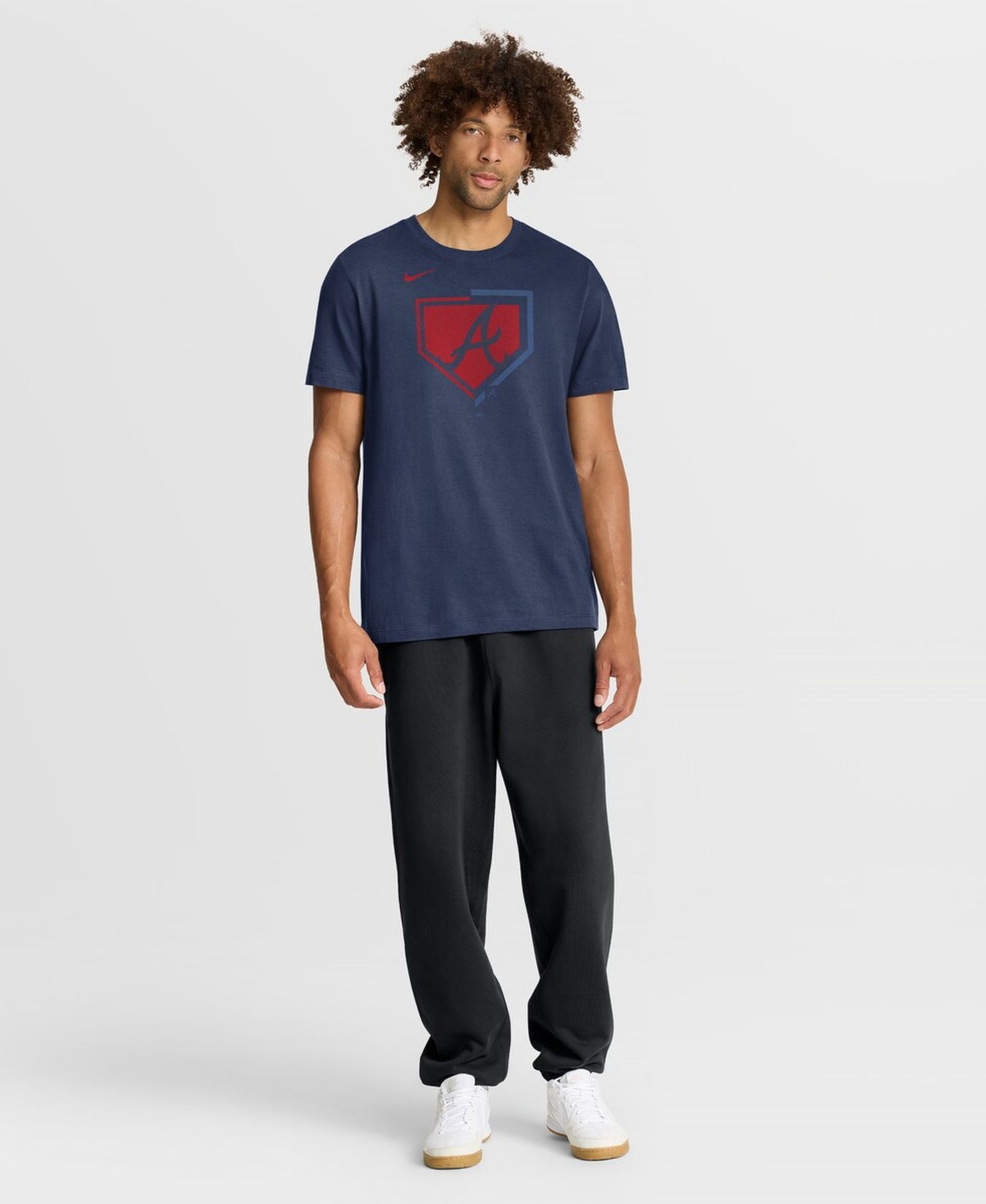 Men's Navy Atlanta Braves Icon T-Shirt