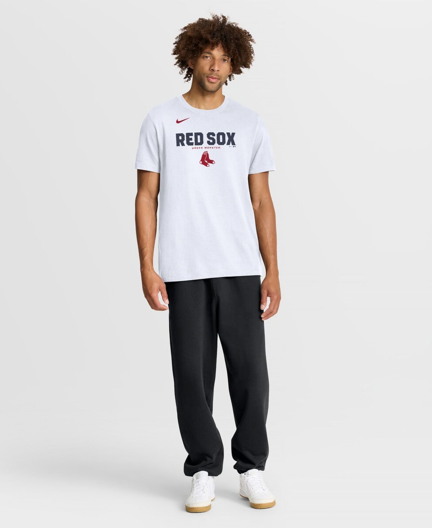 Men's White Boston Red Sox Bold Team Name T-Shirt