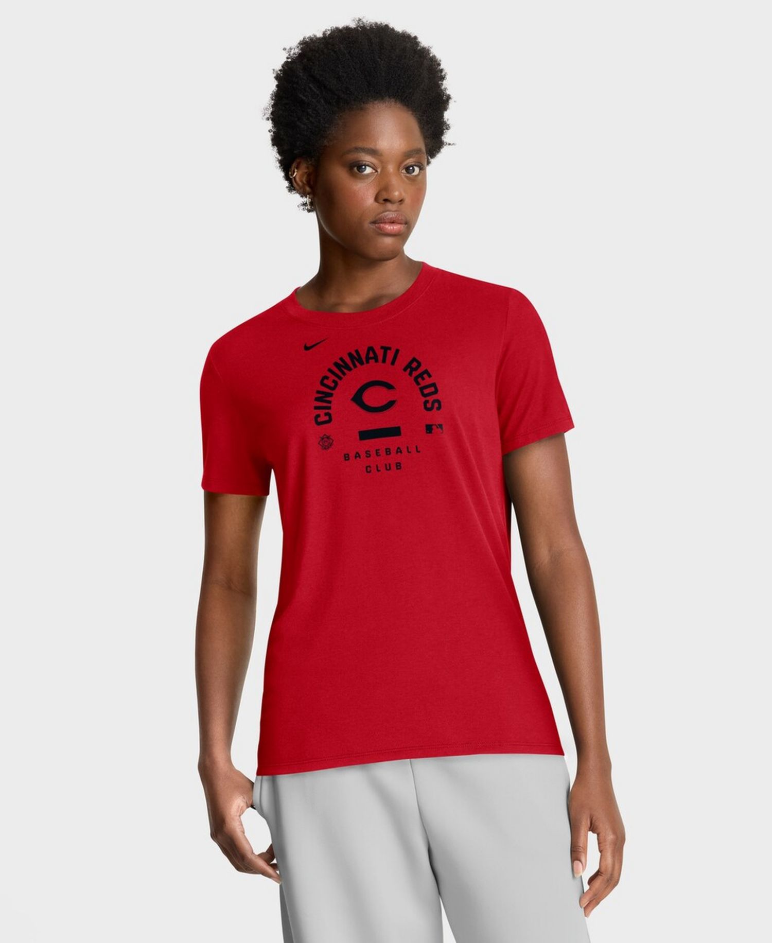 Women's Red Cincinnati Reds Authentic Collection Early Work Tri-Blend Dri-FIT T-Shirt
