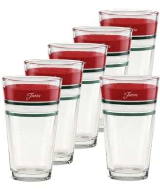 Christmas Tapered Cooler Glasses, Set of 6