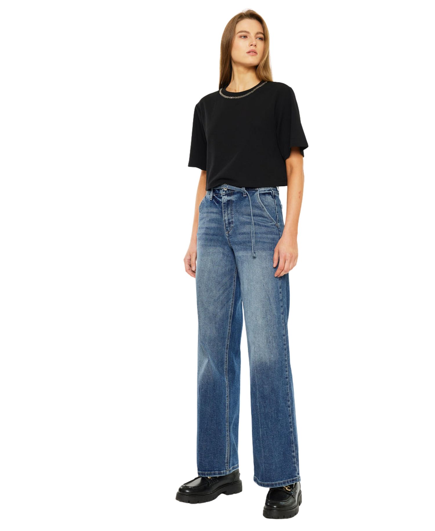Women's Leah Ultra High Rise Wide Leg Jeans