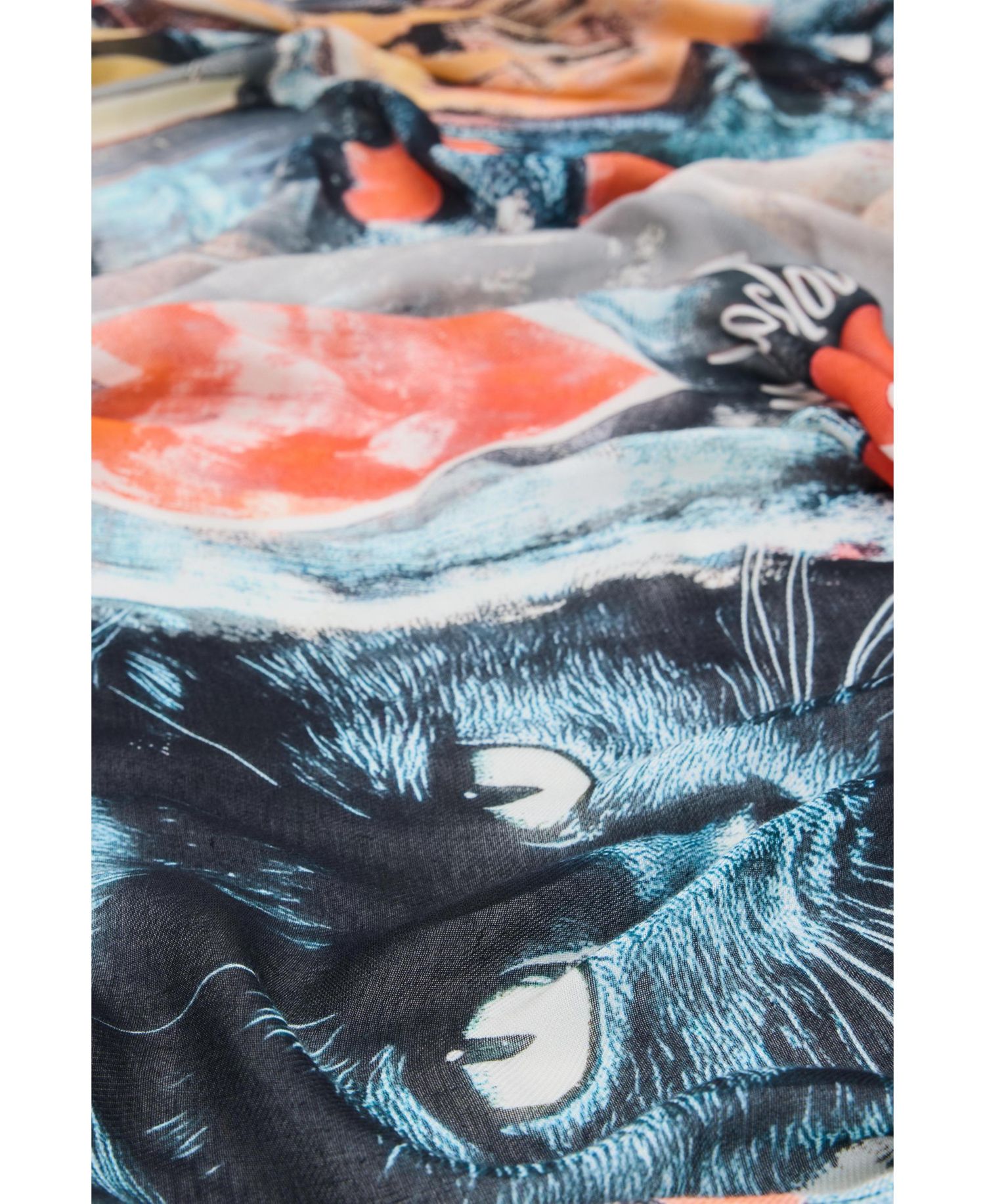 Women's Rectangular patterned foulard