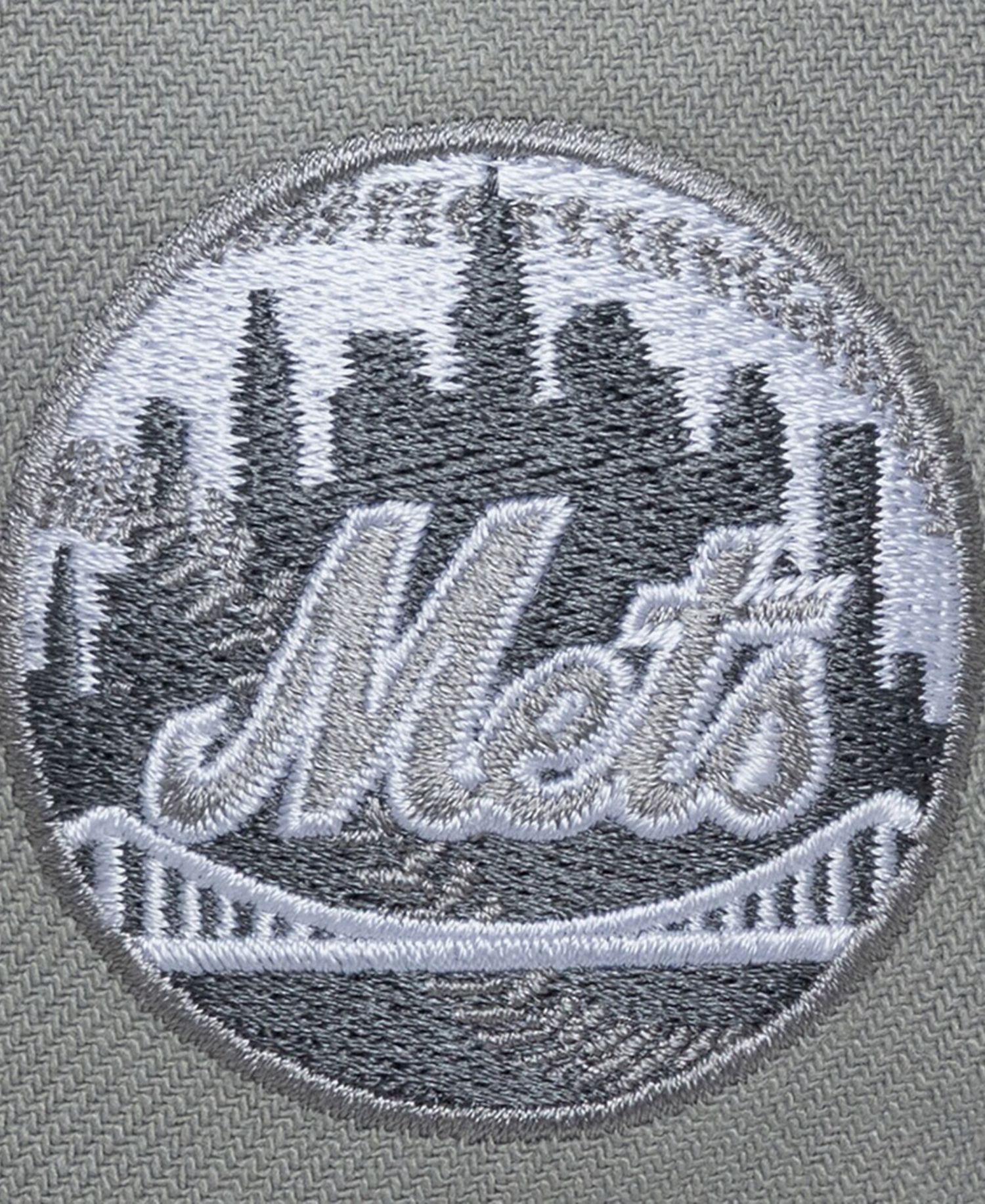 Men's Gray New York Mets Thunderstorm Head Coach Pro-Crown Adjustable Hat