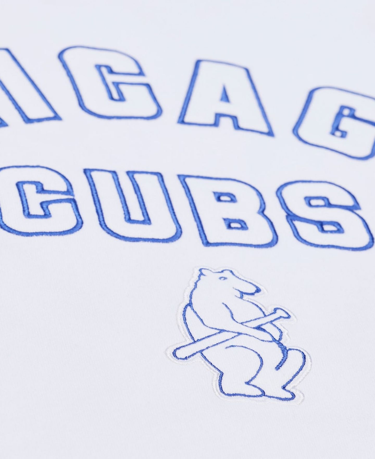 Мужская толстовка Mitchell & Ness White Chicago Cubs Arctic Fleece — фото 3