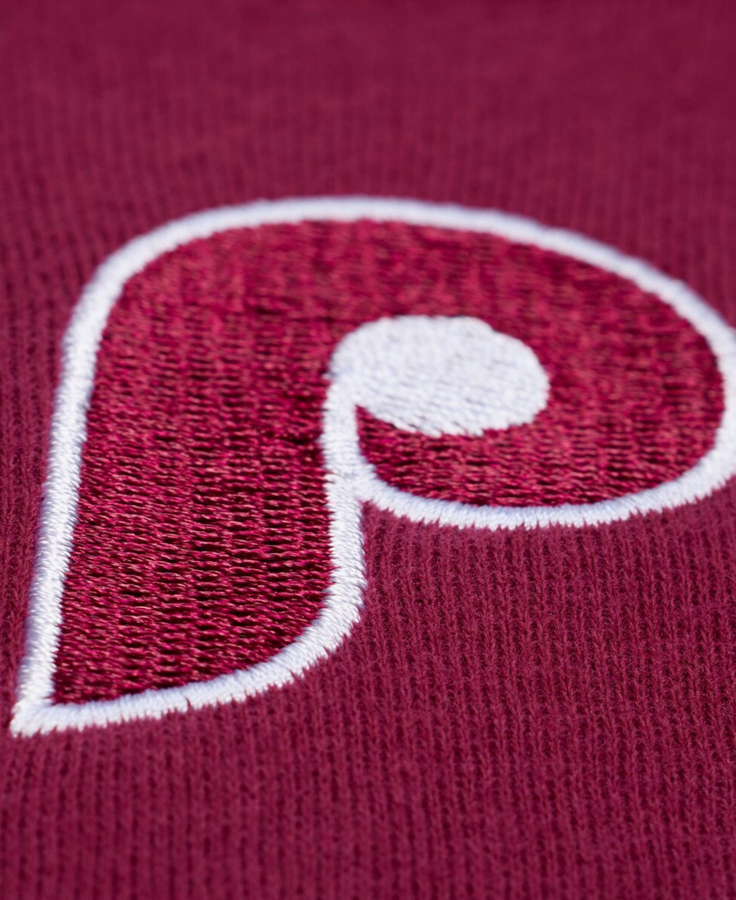 Women's Burgundy Philadelphia Phillies Script Sweatshirt