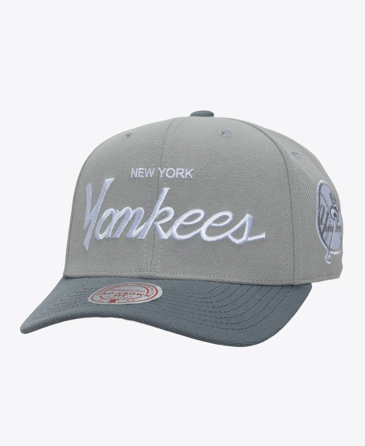 Men's Gray New York Yankees Thunderstorm Head Coach Pro-Crown Adjustable Hat