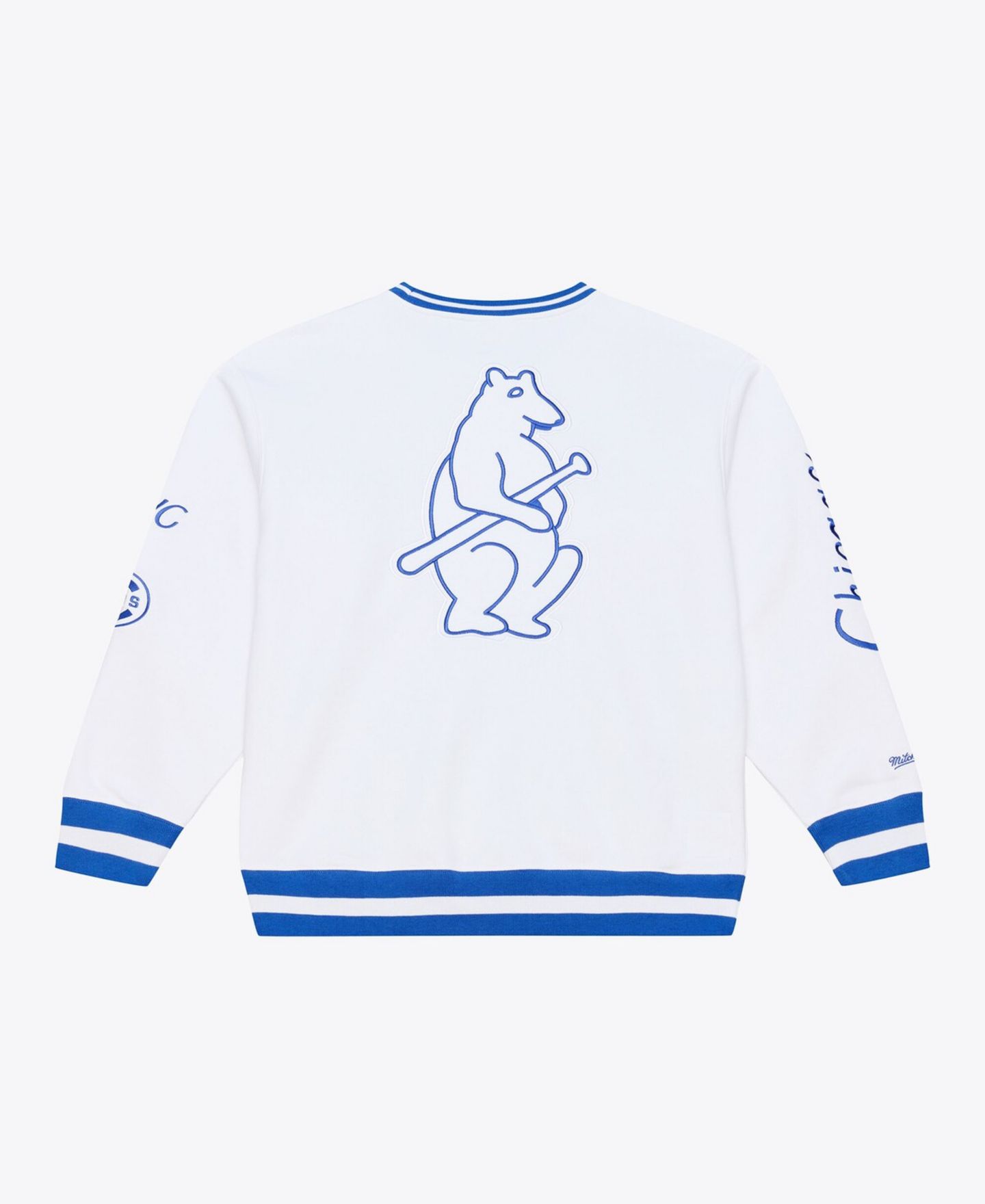 Мужская толстовка Mitchell & Ness White Chicago Cubs Arctic Fleece — фото 4