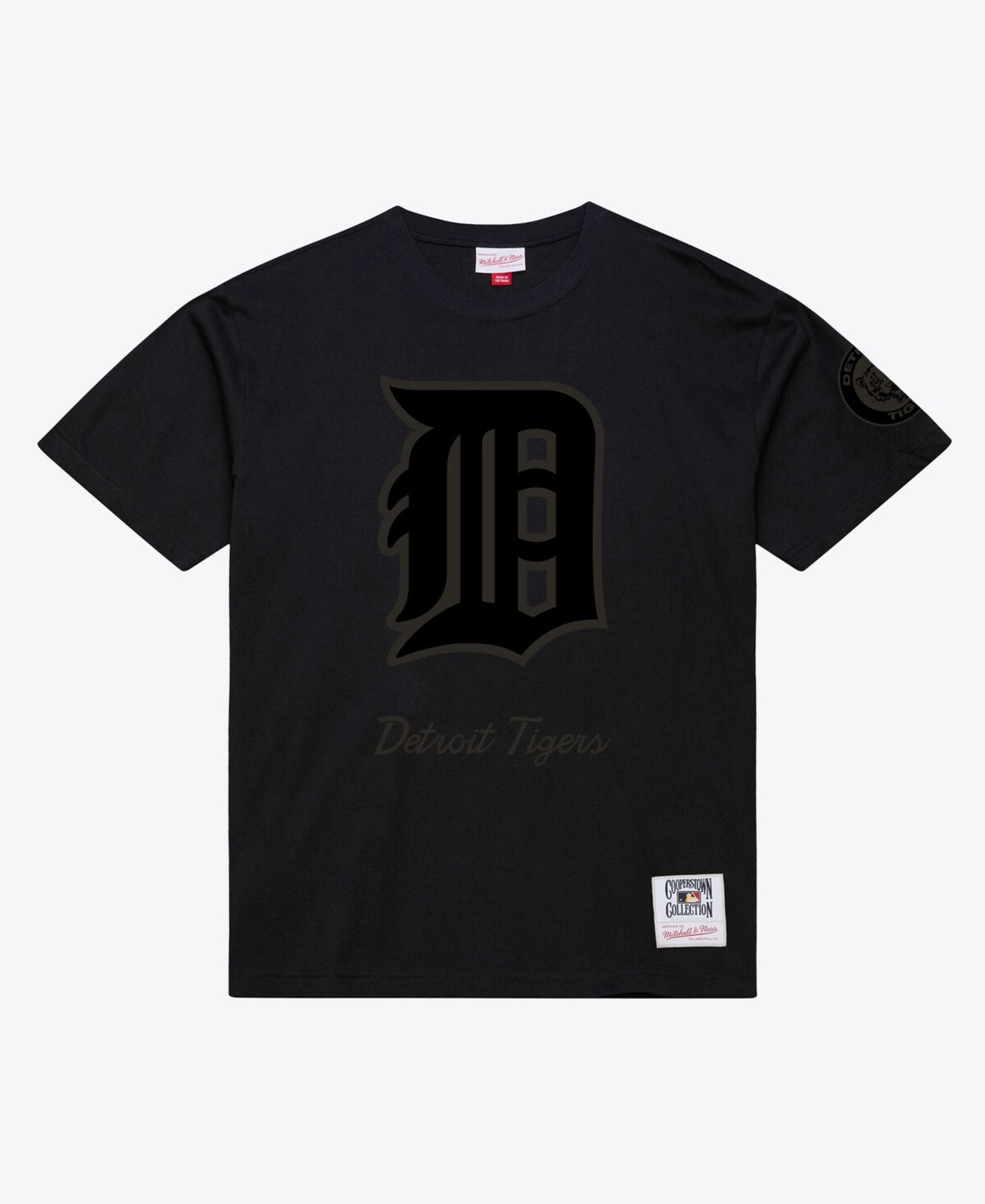 Men's Black Detroit Tigers Cooperstown Collection Phantom T-Shirt