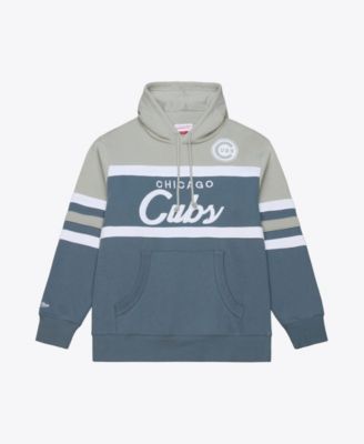 Men's Gray Chicago Cubs Cooperstown Collection Thunderstorm Head Coach Hoodie