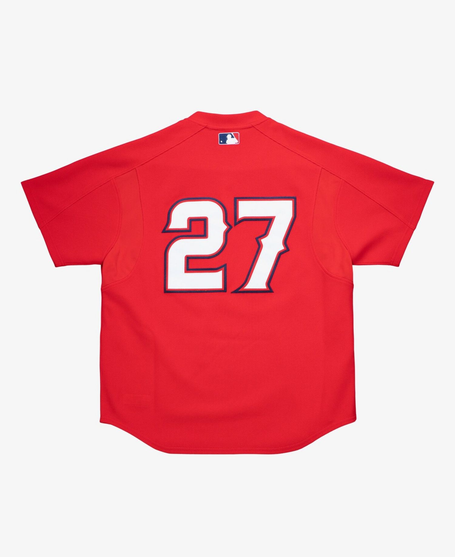Men's Vladimir Guerrero Red California Angels Authentic Batting Practice Jersey