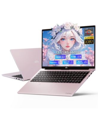 17.3" IPS FHD-Gaming-Laptop, AMD Ryzen 5 6600H 16GB DDR5 RAM 1TB SSD (Beat i7-1165G7 Up to 4.5GHz) Radeon 660M