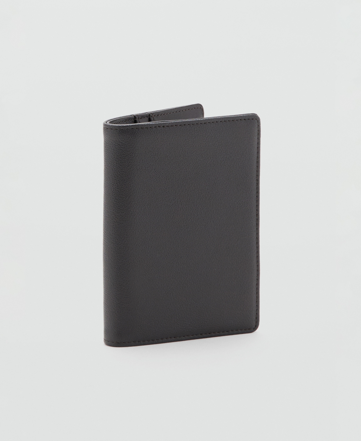 Mango Men's Leather Wallet - Brown