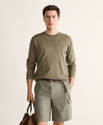 Men's Fine-Knit Cotton Sweater